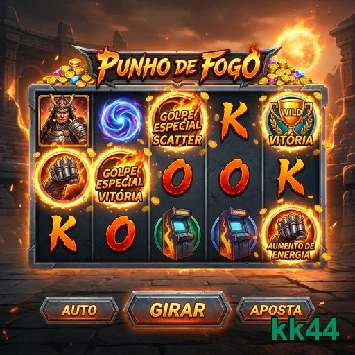 kk44 apresenta jogo de slot 'Punho de Fogo' para VIP.