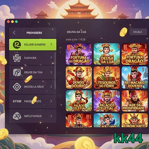 kk44 apresenta opções de jogos com tema VIP acessíveis rapidamente.