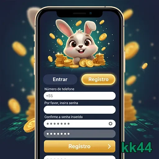 Interface de cadastro da kk44 com opções para jogadores VIP.