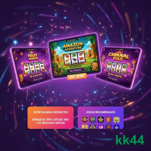 kk44 mostra slots com grandes prêmios e bônus atrativos.