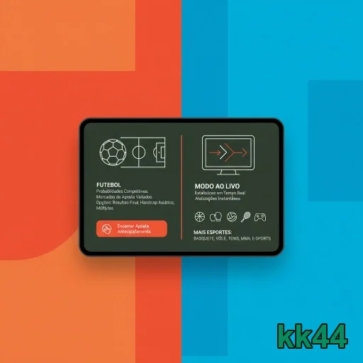 kk44 apresenta painel de apostas para eventos esportivos.